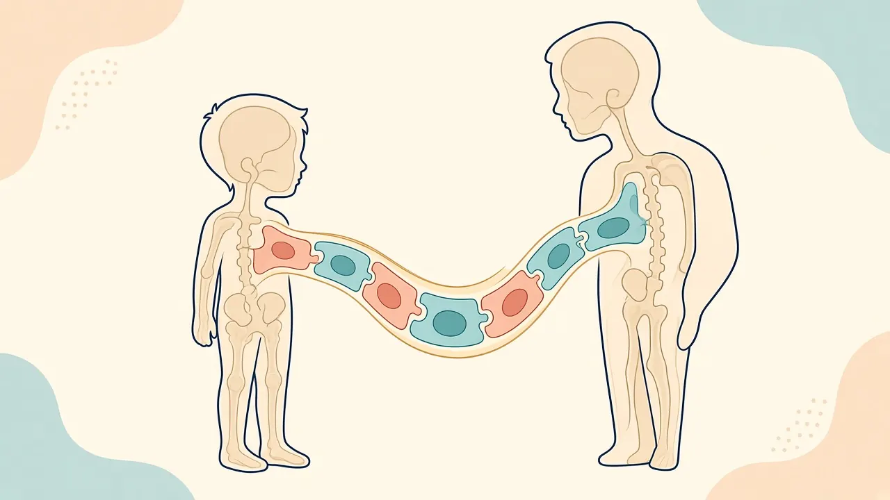 Haploidentical Stem Cell Transplant illustrated for a pediatric hematology pathway with age-appropriate marrow, donor or cell-therapy context