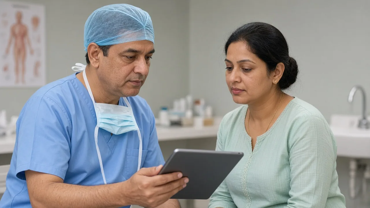 Surgical planning for DCIS lumpectomy or mastectomy in India